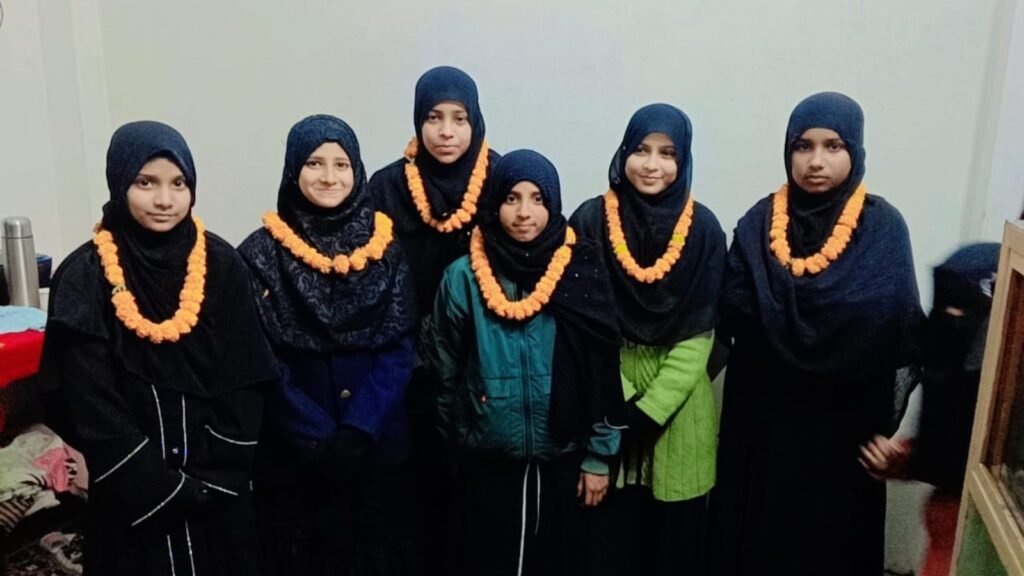 Honoured students of Jamia Ayesha Siddiqua